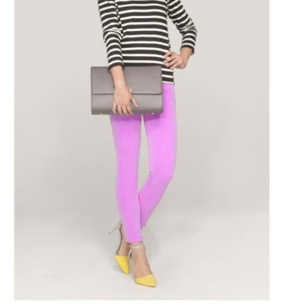 J.Crew Toothpick Ankle Neon Violetta Jeans - Picture 4 of 11